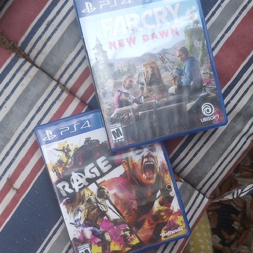 Far Cry New Dawn and Rage PS4 Game Set 2 Games With Case